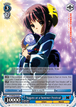 SY/WE09-E24 Nagato at a Summer Festival - The Melancholy of Haruhi Suzumiya Extra Booster English Weiss Schwarz Trading Card Game