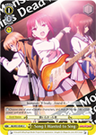 AB/W31-E048 Song I Wanted to Sing - Angel Beats! Re:Edit English Weiss Schwarz Trading Card Game