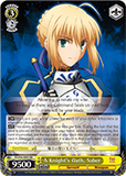 FS/S34-E003 A Knight's Oath, Saber - Fate/Stay Night Unlimited Bladeworks Vol.1 English Weiss Schwarz Trading Card Game