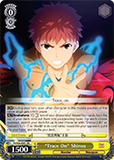 FS/S36-E001 “Trace On” Shirou - Fate/Stay Night Unlimited Blade Works Vol.2 English Weiss Schwarz Trading Card Game