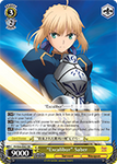 FS/S36-E002 “Excalibur” Saber - Fate/Stay Night Unlimited Blade Works Vol.2 English Weiss Schwarz Trading Card Game