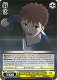 FS/S36-E015 “Furious Punch” Shirou - Fate/Stay Night Unlimited Blade Works Vol.2 English Weiss Schwarz Trading Card Game