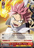 FT/EN-S02-057 Power of Allies, Natsu - Fairy Tail English Weiss Schwarz Trading Card Game