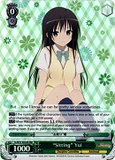 TL/W37-E034R “Sitting” Yui (Foil) - To Loveru Darkness 2nd English Weiss Schwarz Trading Card Game